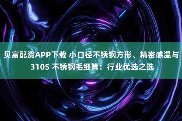 贝富配资APP下载 小口径不锈钢方形、精密感温与 310S 不锈钢毛细管:行业优选之选